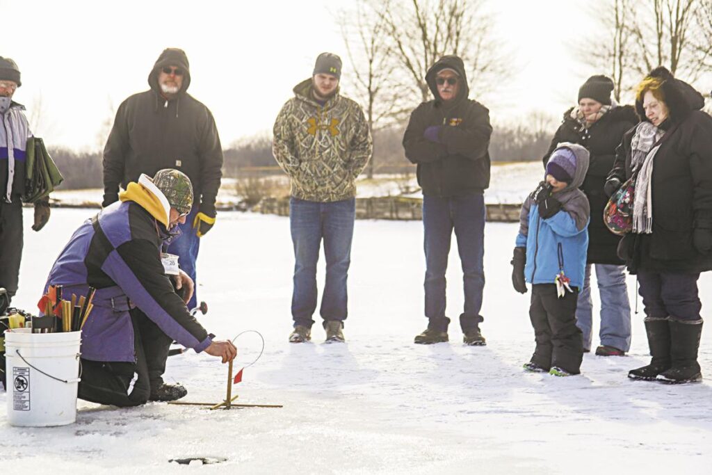 Ice Fishing on Lake Pymatuning