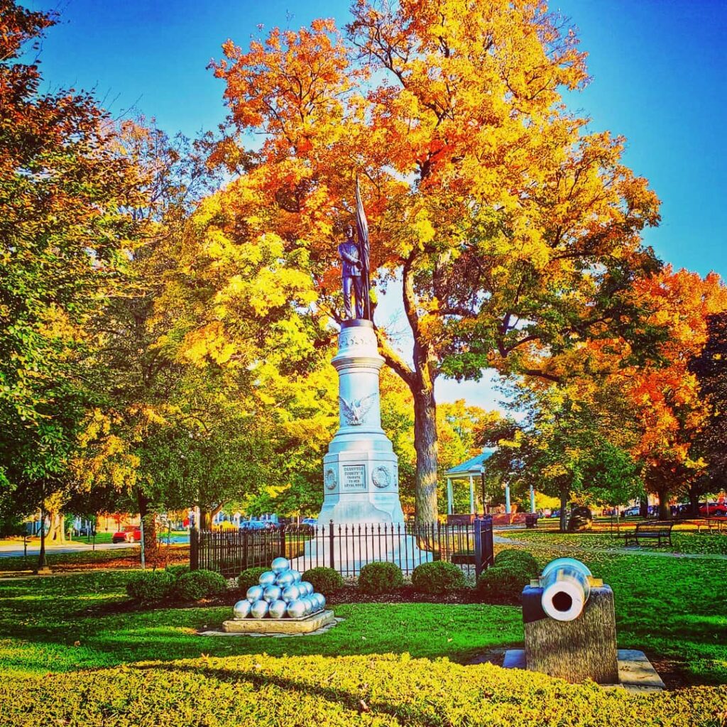Diamond Park in Meadville, Fall