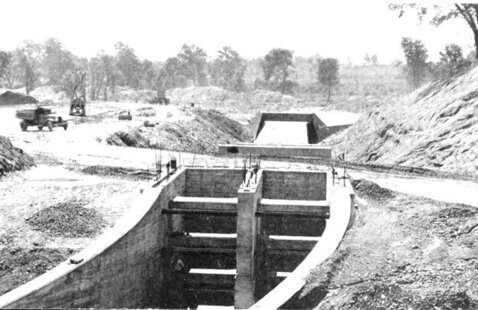 Pymatuning Dam Construction