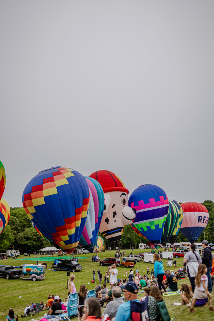 Hot Air Balloons & Spectators 