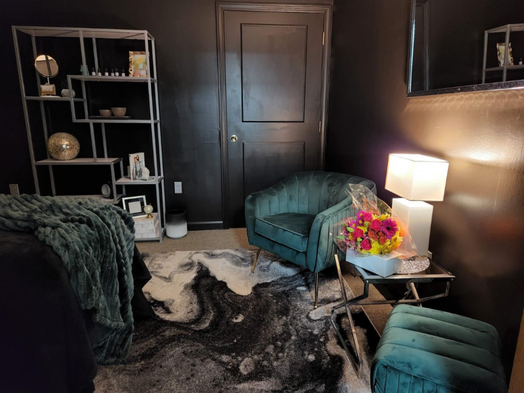 Massage room at the Lakeside Tranquility Massage & Spa