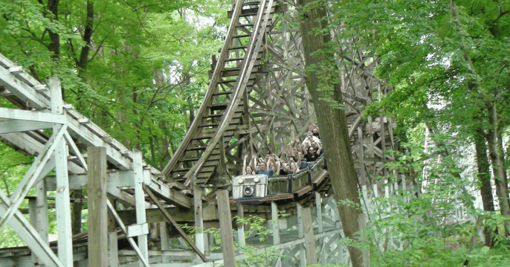 Blue Streak Roller Coaster - Conneaut Lake Park