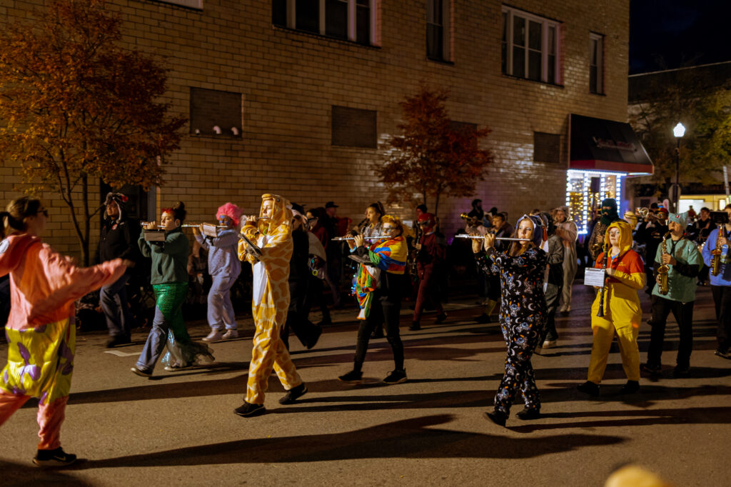 Band in the Halloween Parade