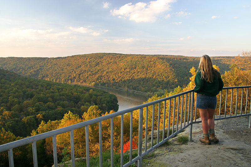 Fall view at the Kennerdell Overlook - Venango County