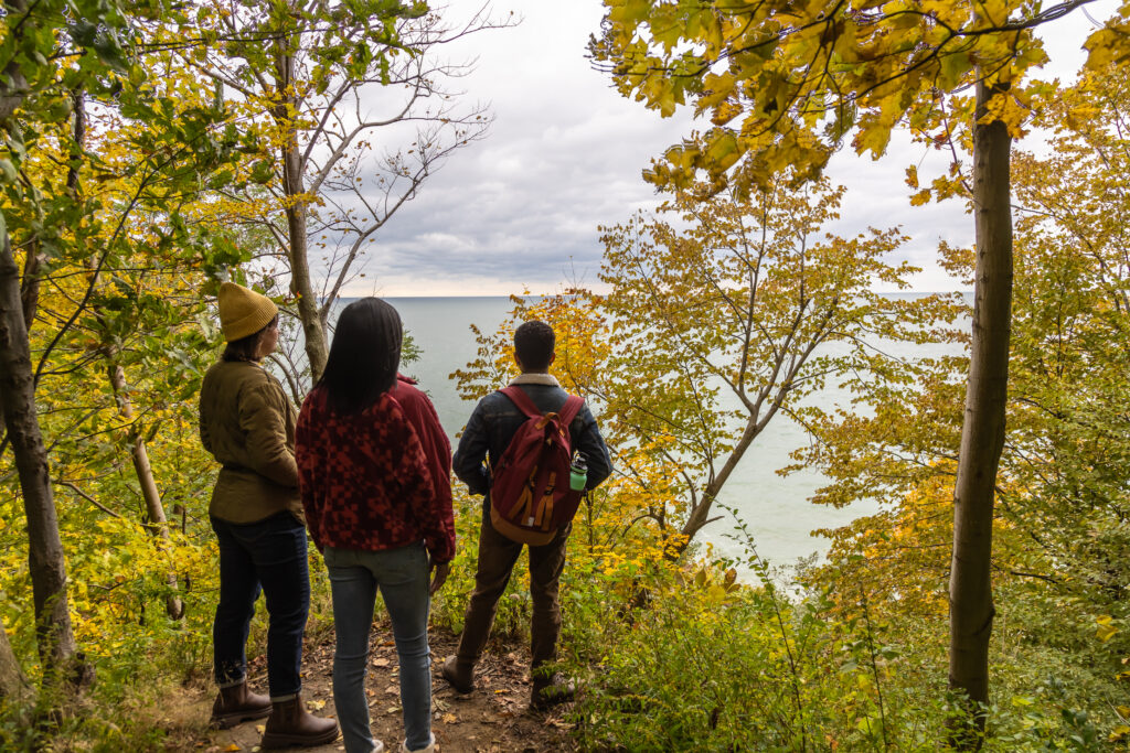 Erie Bluffs State Park in Fall